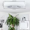 Page Plafoniera LED Bianco, 2-Luci, Telecomando, Cambia colore