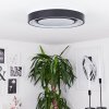 Page Plafoniera LED Nero, Bianco, 2-Luci, Telecomando, Cambia colore
