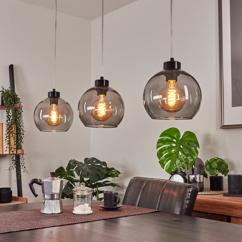 Andeer Lampada a Sospensione Nero, 3-Luci main product photo