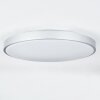 Buris Plafoniera LED Argento, 1-Luce, Telecomando