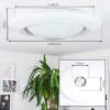Cresta Plafoniera LED Bianco, 2-Luci, Cambia colore