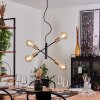 Gryon Lampadario a sospensione Ottone, Nero, 4-Luci