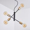 Gryon Lampadario a sospensione Ottone, Nero, 4-Luci