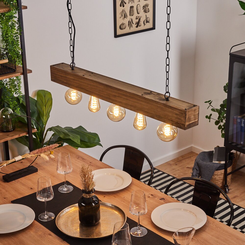 Berat Lampada a Sospensione Marrone, Nero, 5-Luci main product photo