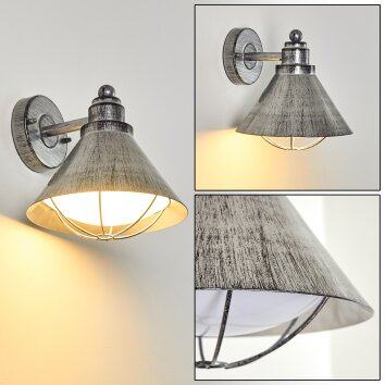 Valonne Applique da esterno Argento, 1-Luce