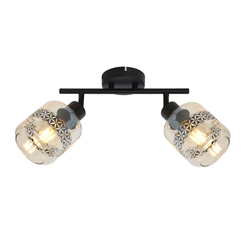 Globo LAZARUS Plafoniera Nero, 2-Luci main product photo