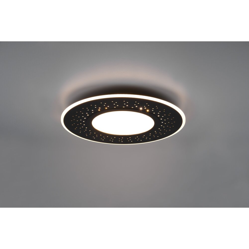 Trio-Leuchten Verus Plafoniera LED Nero, 1-Luce, Telecomando main product photo