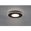 Trio-Leuchten Verus Plafoniera LED Nero, 1-Luce, Telecomando