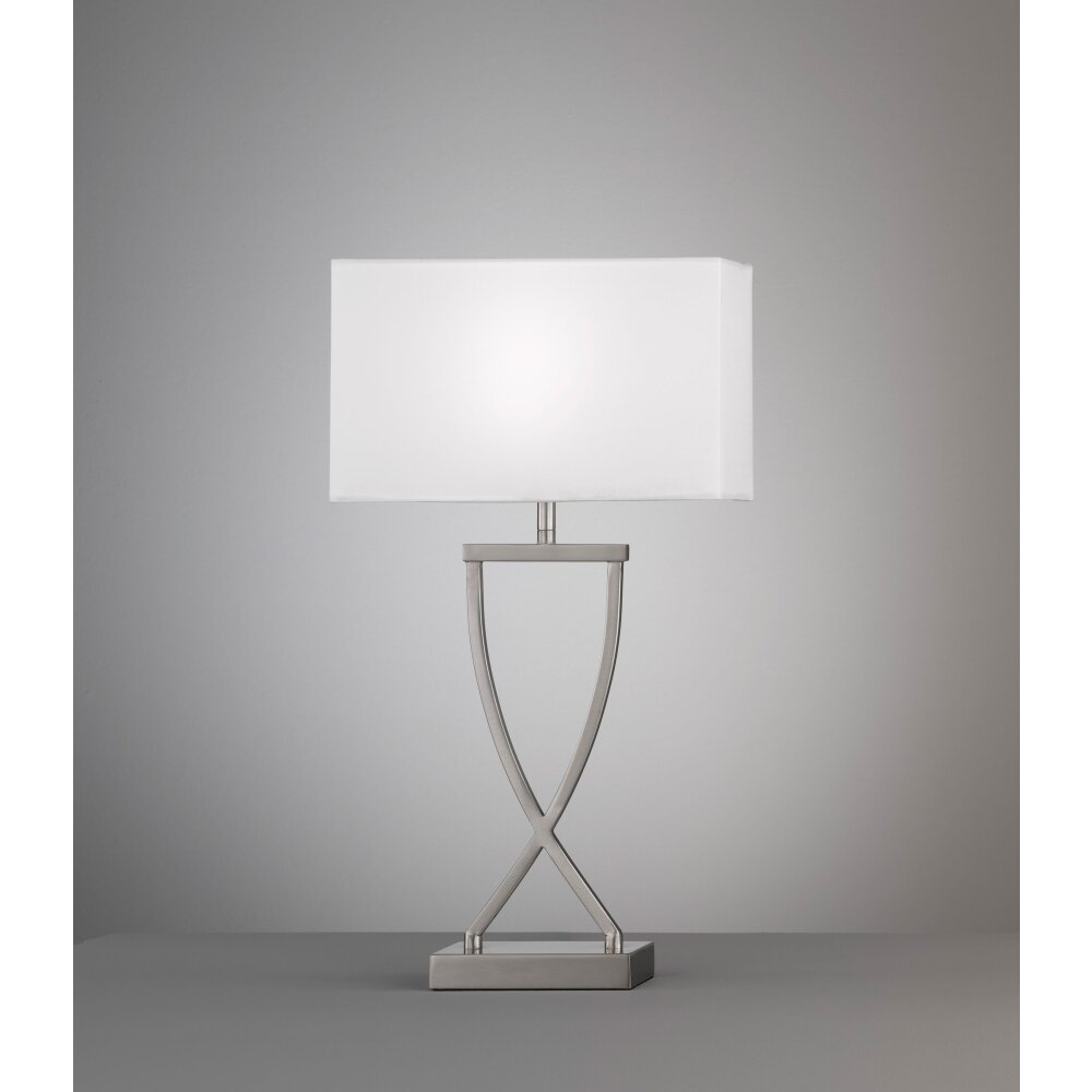 Fischer-Honsel Anni Lampada da tavolo Nichel opaco, 1-Luce