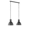 Fischer-Honsel London Lampada a Sospensione Nero, 2-Luci