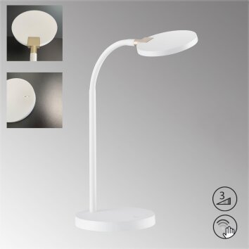 Fischer-Honsel Luna Lampada da tavolo LED Bianco, 1-Luce Fischer-Honsel Luna Lampada da tavolo LED Bianco, 1-Luce