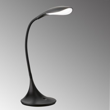 Fischer-Honsel Nil Lampada da tavolo LED Nero, 1-Luce