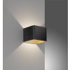 Fischer-Honsel Dan Applique LED Nero, 1-Luce