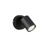 Fischer-Honsel Vano Applique Nero, 1-Luce