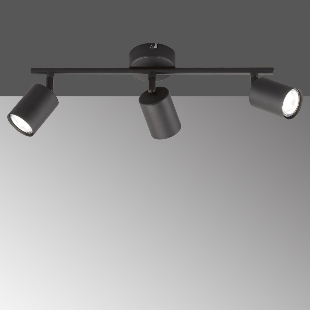Fischer-Honsel Vano Plafoniera Nero, 3-Luci main product photo