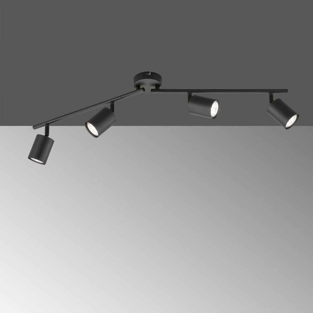 Fischer-Honsel Vano Plafoniera Nero, 4-Luci main product photo