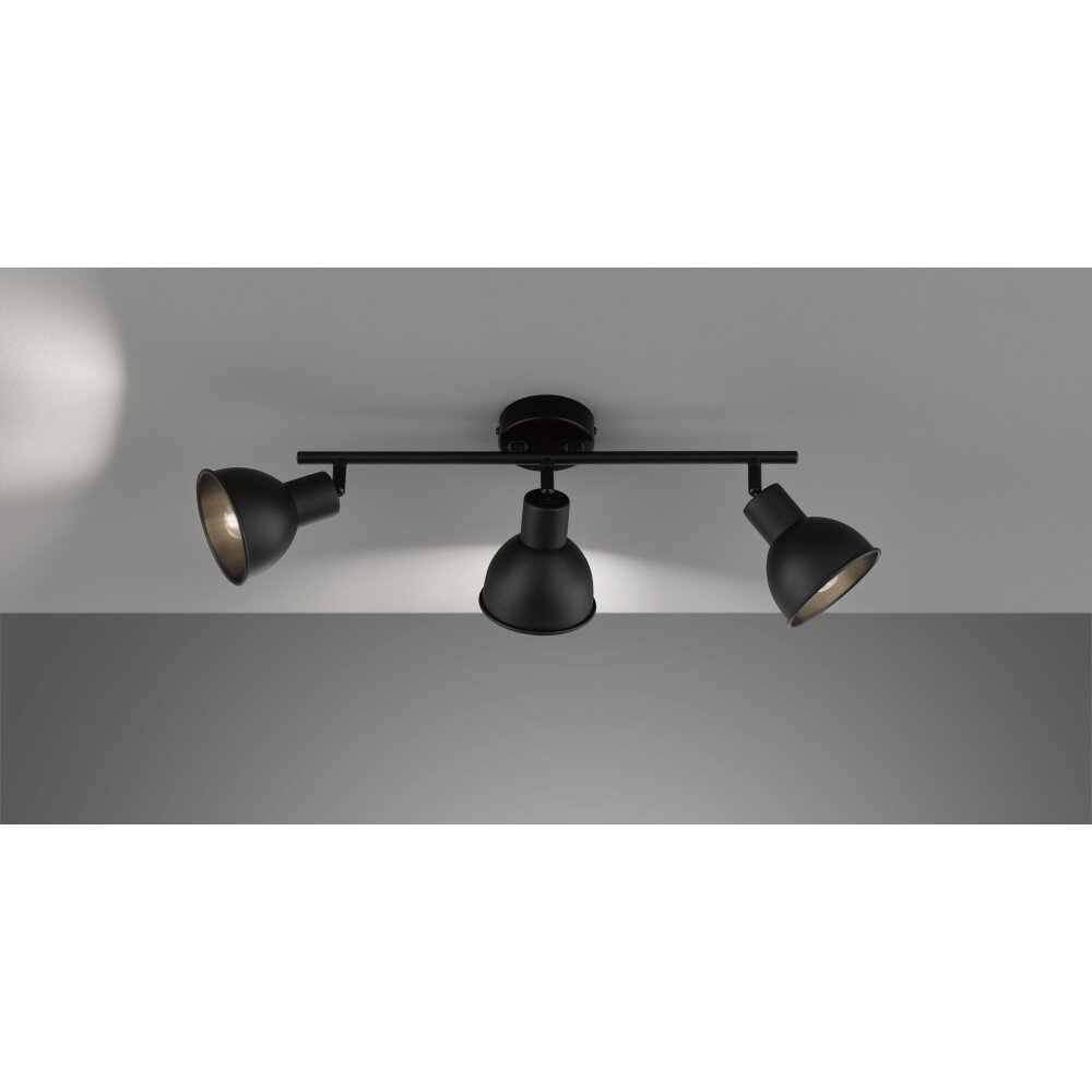 Fischer-Honsel Speedy Plafoniera Nero, 3-Luci main product photo
