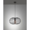 Fischer-Honsel Mocca Lampadario a sospensione Nero, 1-Luce