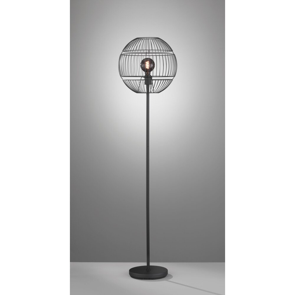 Fischer-Honsel Drops Lampada da terra Nero, 1-Luce main product photo