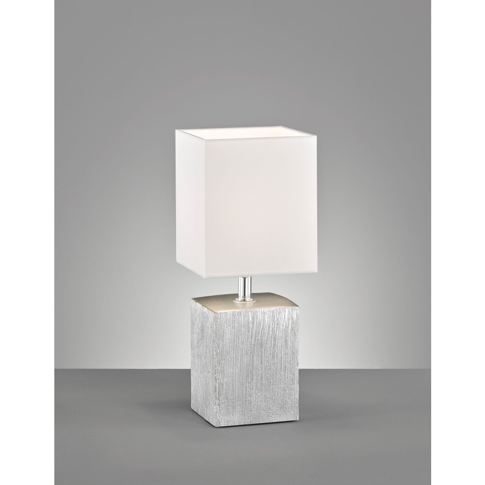 Fischer-Honsel Flens Lampada da tavolo Argento, 1-Luce main product photo