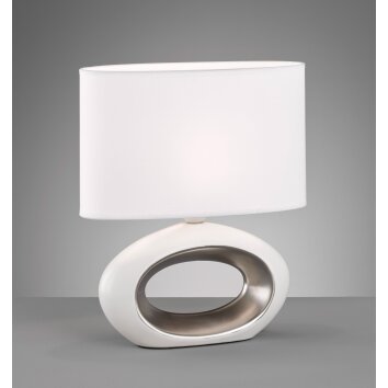 Fischer-Honsel Coba Lampada da tavolo Bianco, 1-Luce