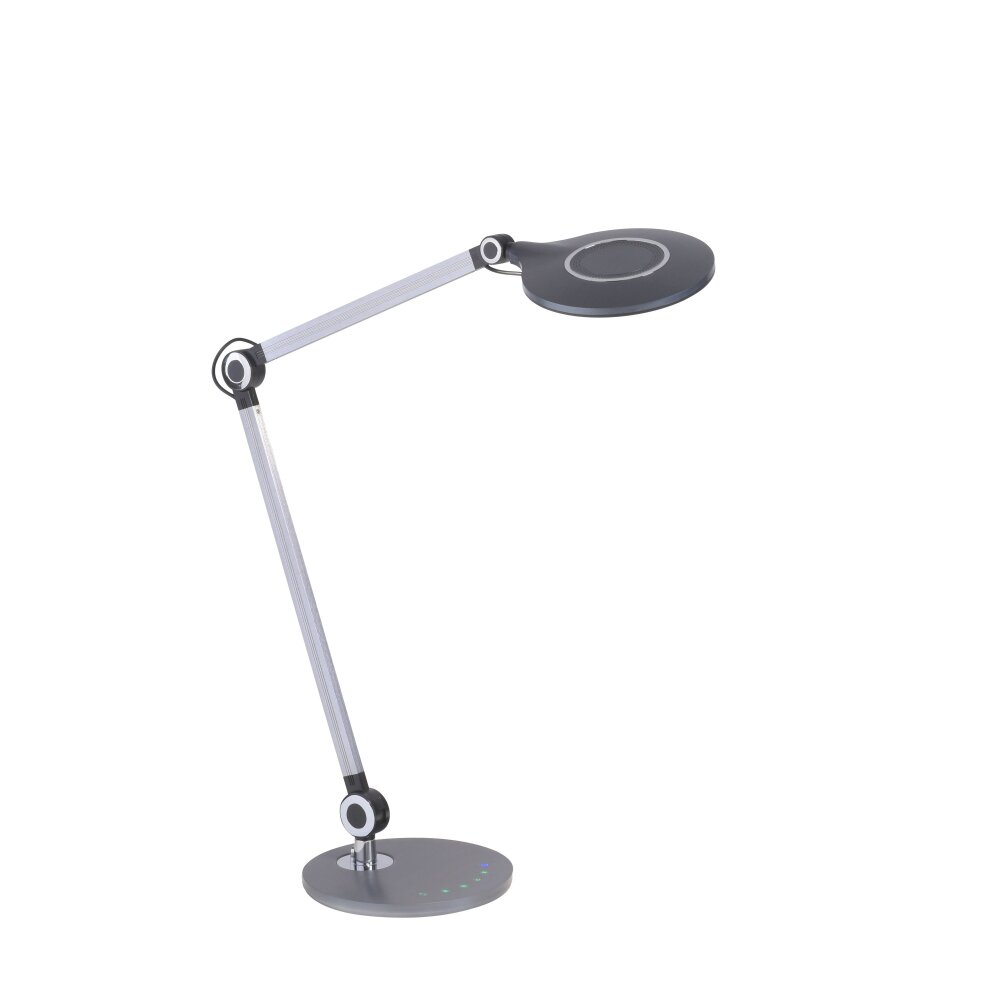 Leuchten-Direkt NIKLAS Lampada da tavolo LED Nero, Argento, 1-Luce main product photo