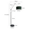 Steinhauer Prestige Chic Lampada da terra Nero, 1-Luce