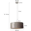 Steinhauer Sparkled Light Lampada a Sospensione Acciaio satinato, 1-Luce