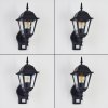 Naofe Applique da esterno Nero, 1-Luce, Sensori di movimento