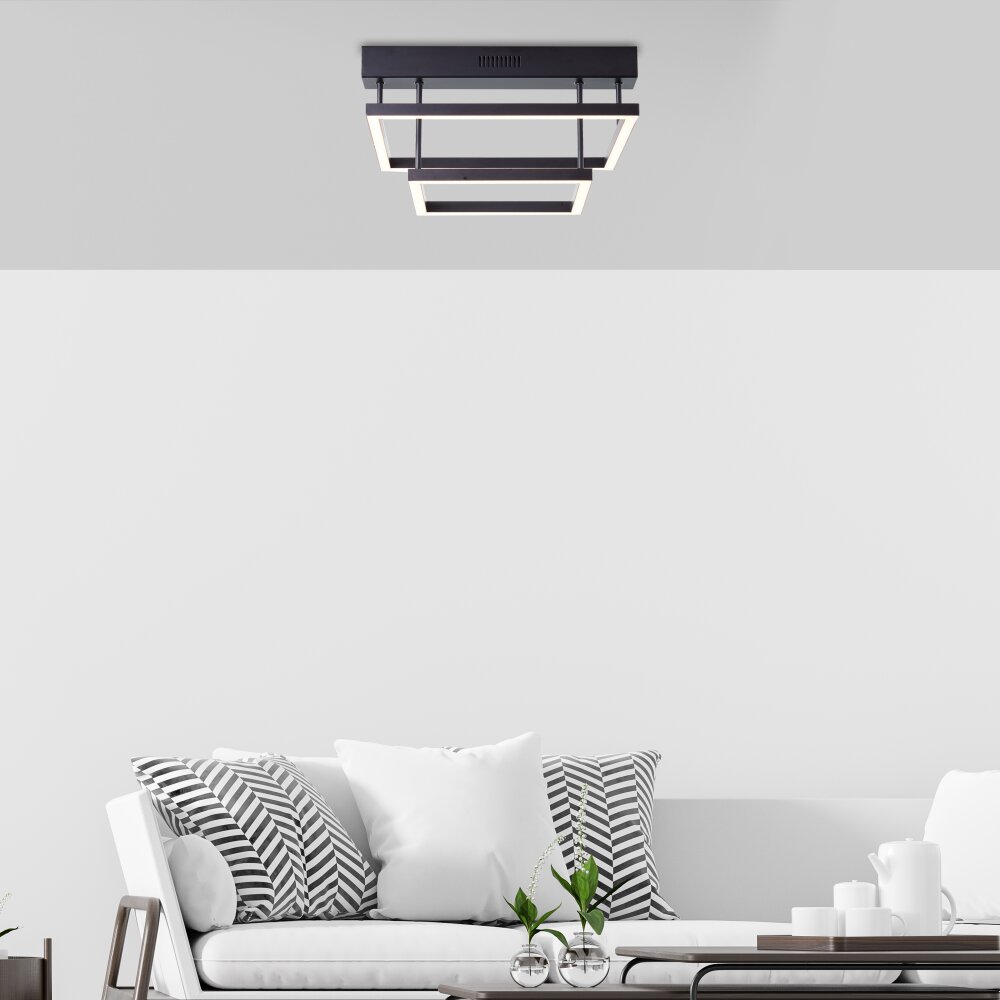 Brilliant Ranut Plafoniera LED Nero, 2-Luci main product photo