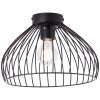 Brilliant Blacky Plafoniera Nero, 1-Luce