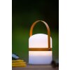 Lucide LITTLEJOE Lampada da tavolo LED Marrone, Bianco, 1-Luce