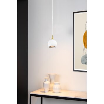 Lucide FAVORI Lampada a Sospensione Bianco, 1-Luce