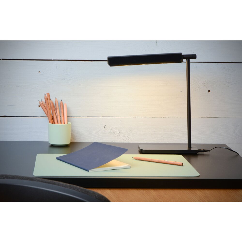 Lucide LEVI Lampada da scrivania LED Nero, 1-Luce main product photo