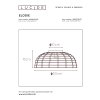 Lucide ELODIE Plafoniera Blu, 1-Luce