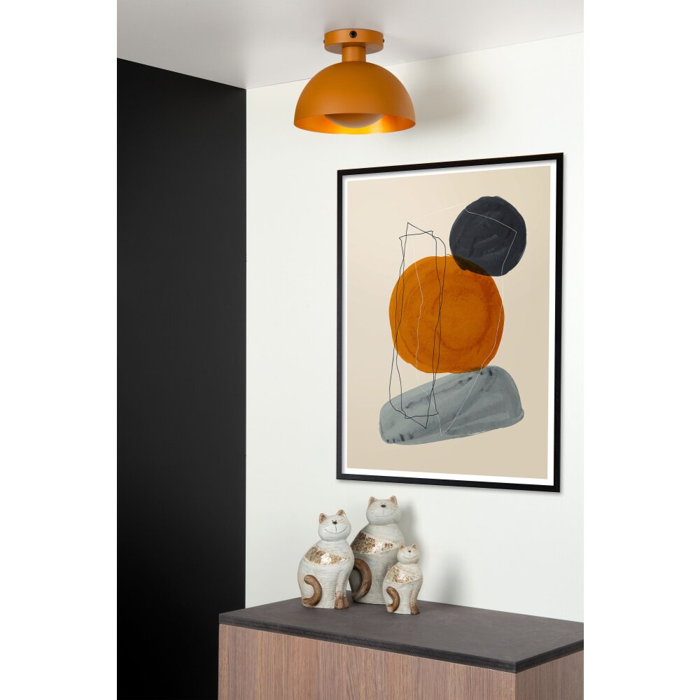 Lucide SIEMON Plafoniera Giallo, Arancione, 1-Luce main product photo