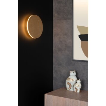 Lucide EKLYPS Applique LED Ottone, 1-Luce