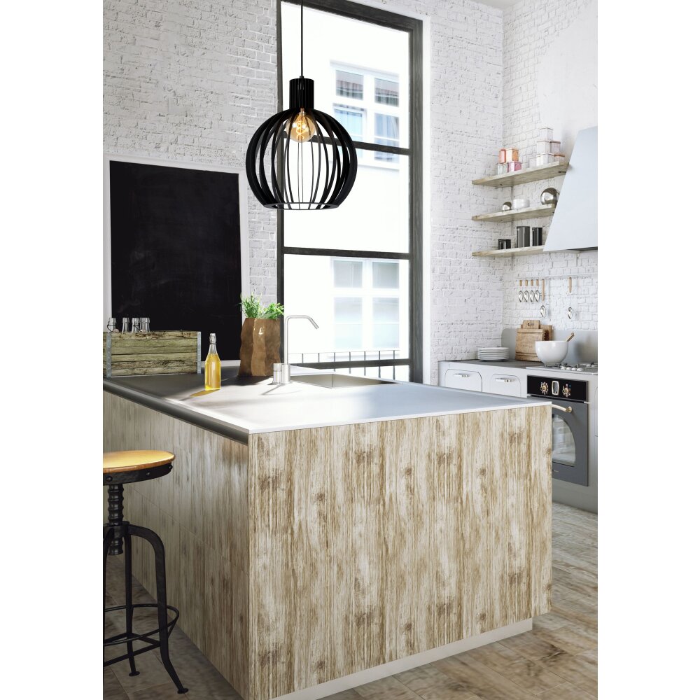 Lucide MIKAELA Lampada a Sospensione Nero, 1-Luce main product photo