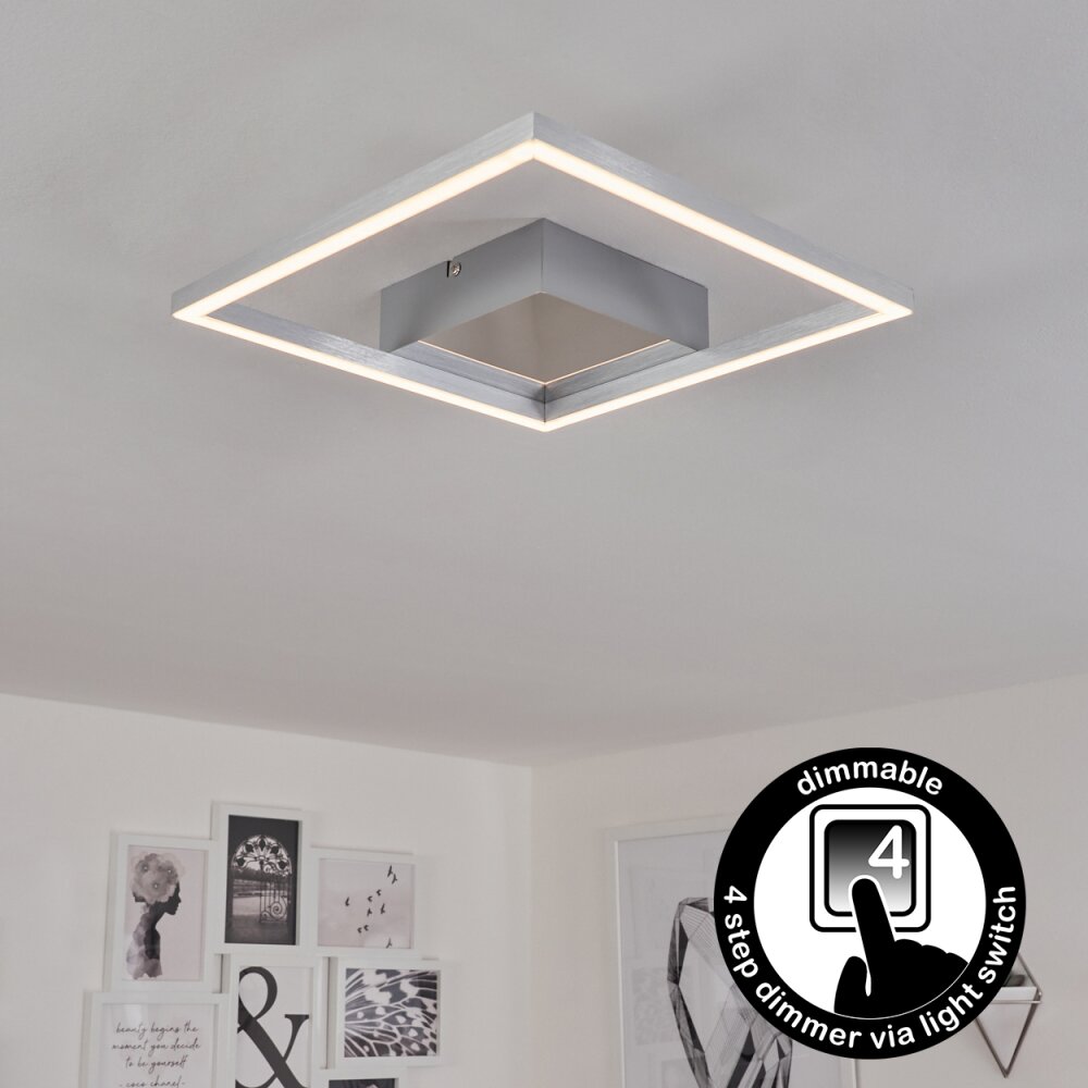 Buren Plafoniera LED Nichel opaco, 1-Luce main product photo