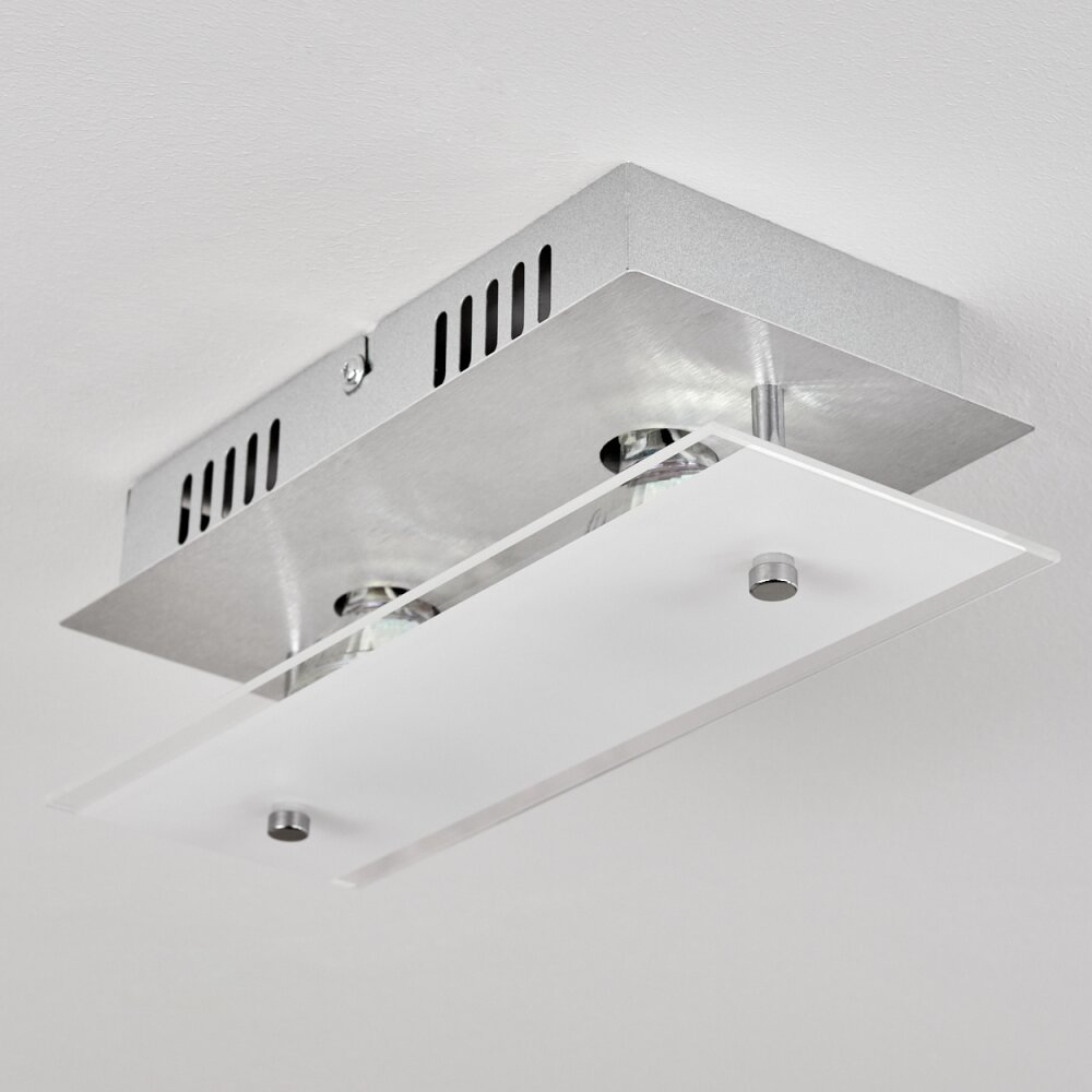 Liestal Plafoniera LED Nichel opaco, 2-Luci