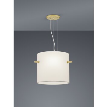 Trio-Leuchten Camden Lampada a Sospensione Ottone, 3-Luci