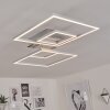 Buren Plafoniera LED Nichel opaco, 1-Luce