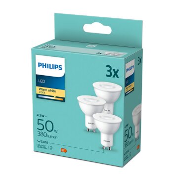 Philips LED GU10 4,7 Watt 2700 Kelvin 400 Lumen