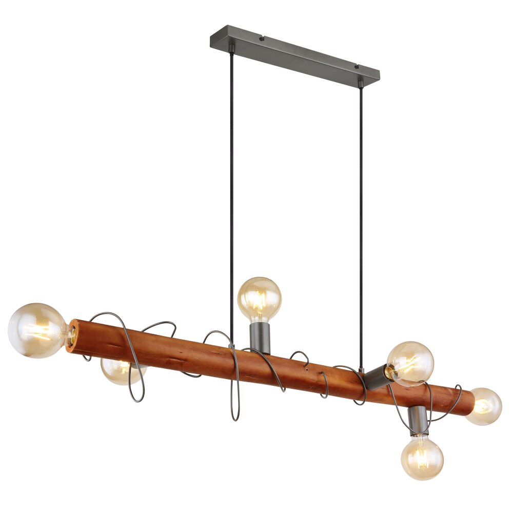 Globo ALICE Lampadario a sospensione Nero, 6-Luci main product photo