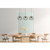 Globo LACKY Lampadario a sospensione Legno chiaro, Nero, 3-Luci