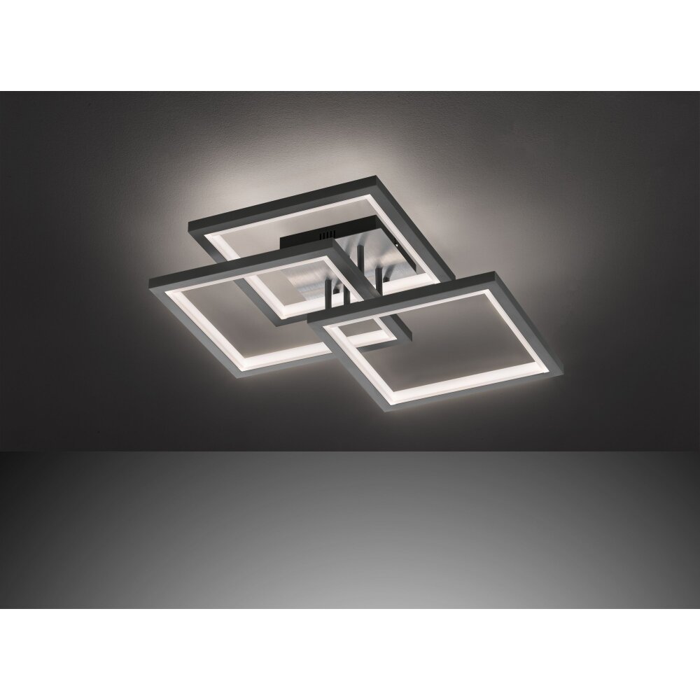 Wofi-Leuchten MURIEL Plafoniera LED Grigio, 1-Luce main product photo