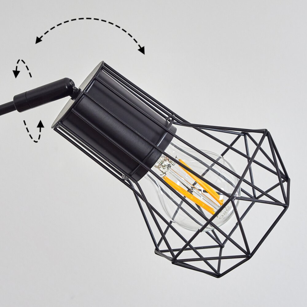 Bardhaman Lampada da terra Nero, 5-Luci