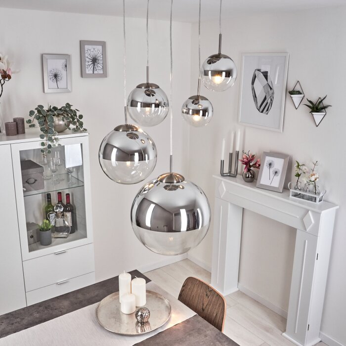 Degevos Lampadario a sospensione Nichel opaco, 5-Luci