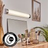 Morges Lampada da specchio LED Cromo, con effetto brillante, Bianco, 1-Luce