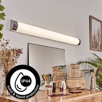 Morges Lampada da specchio LED Cromo, Bianco, 1-Luce